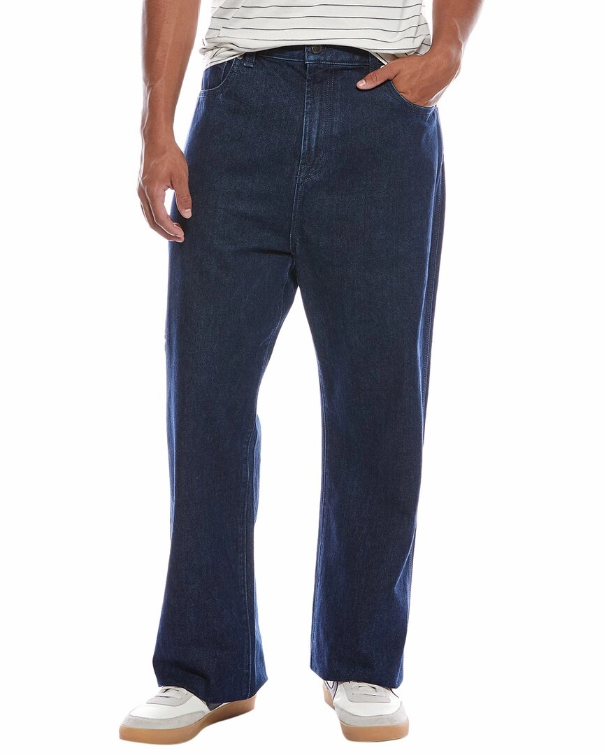 7 For All Mankind Blue Utility Wide Leg Jean Winter Warmth Student Outfit Textured Morning Stroll Evening Stroll Trend Setter
