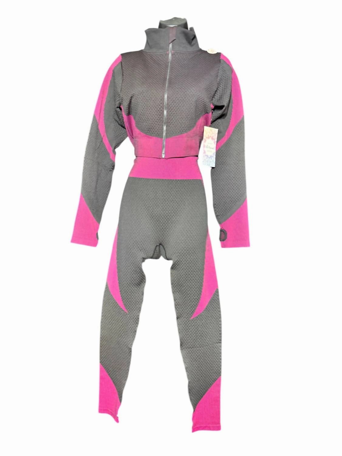 Women's 2 Piece Honeycomb Set In Black Convertible Features