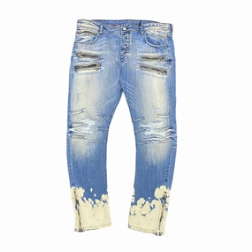Functional Style Style Forward Men's Denim Jeans In Blue Wash
