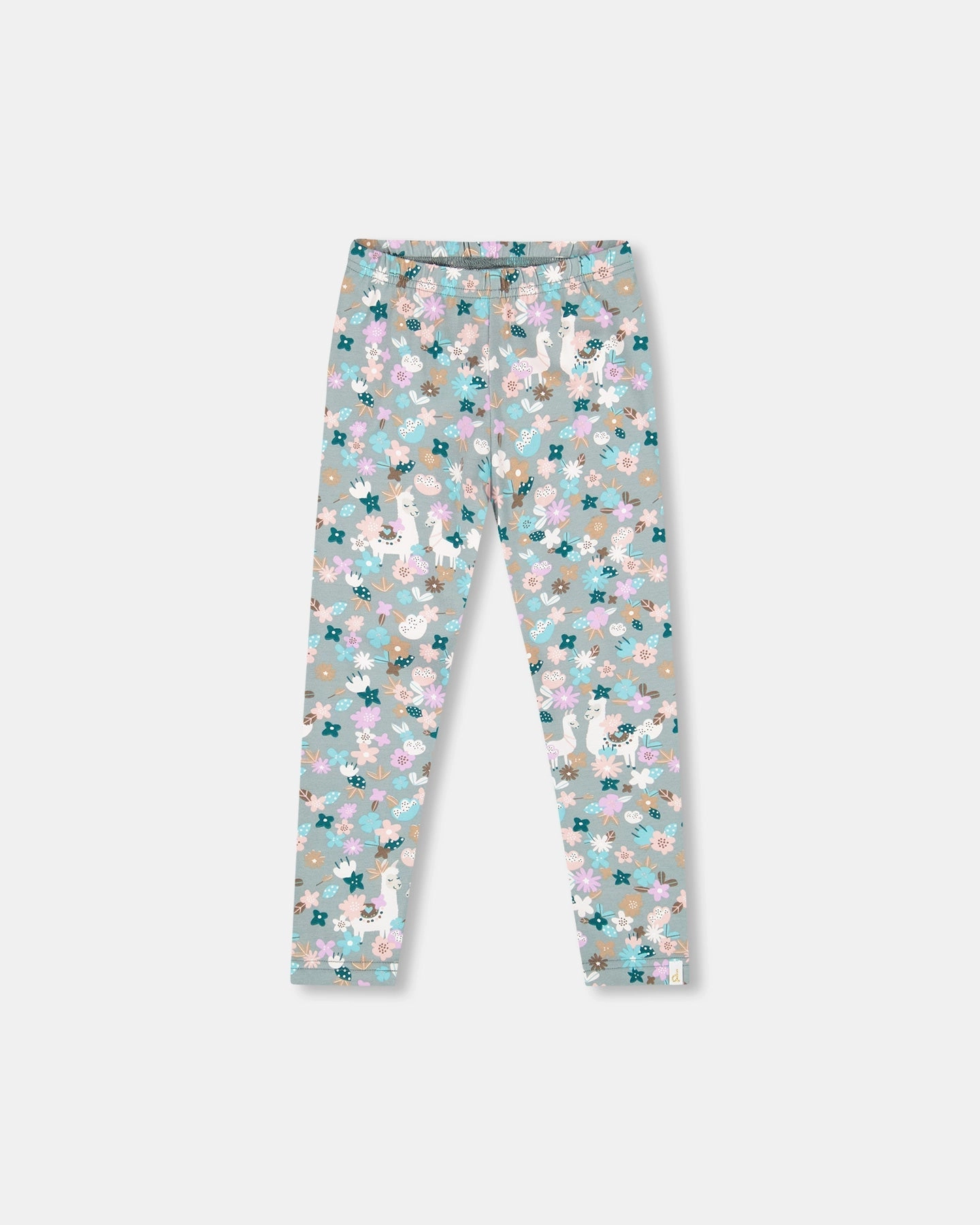 Freedom Fit Organic Cotton Leggings Blue Llama Print