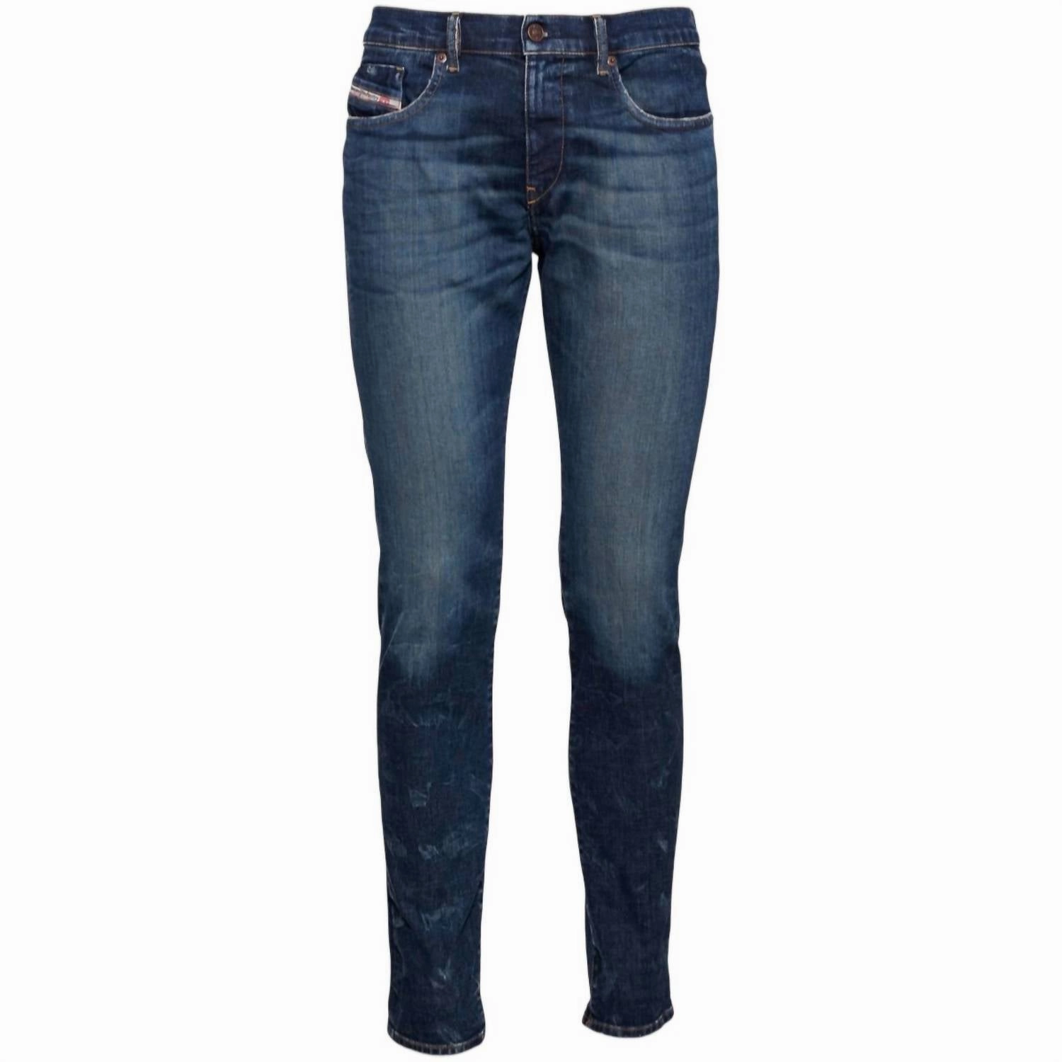 Men's D-Strukt Slim Fit Denim Jeans In Blue Go To Piece Picnic Style Creative Look Minimalist Style