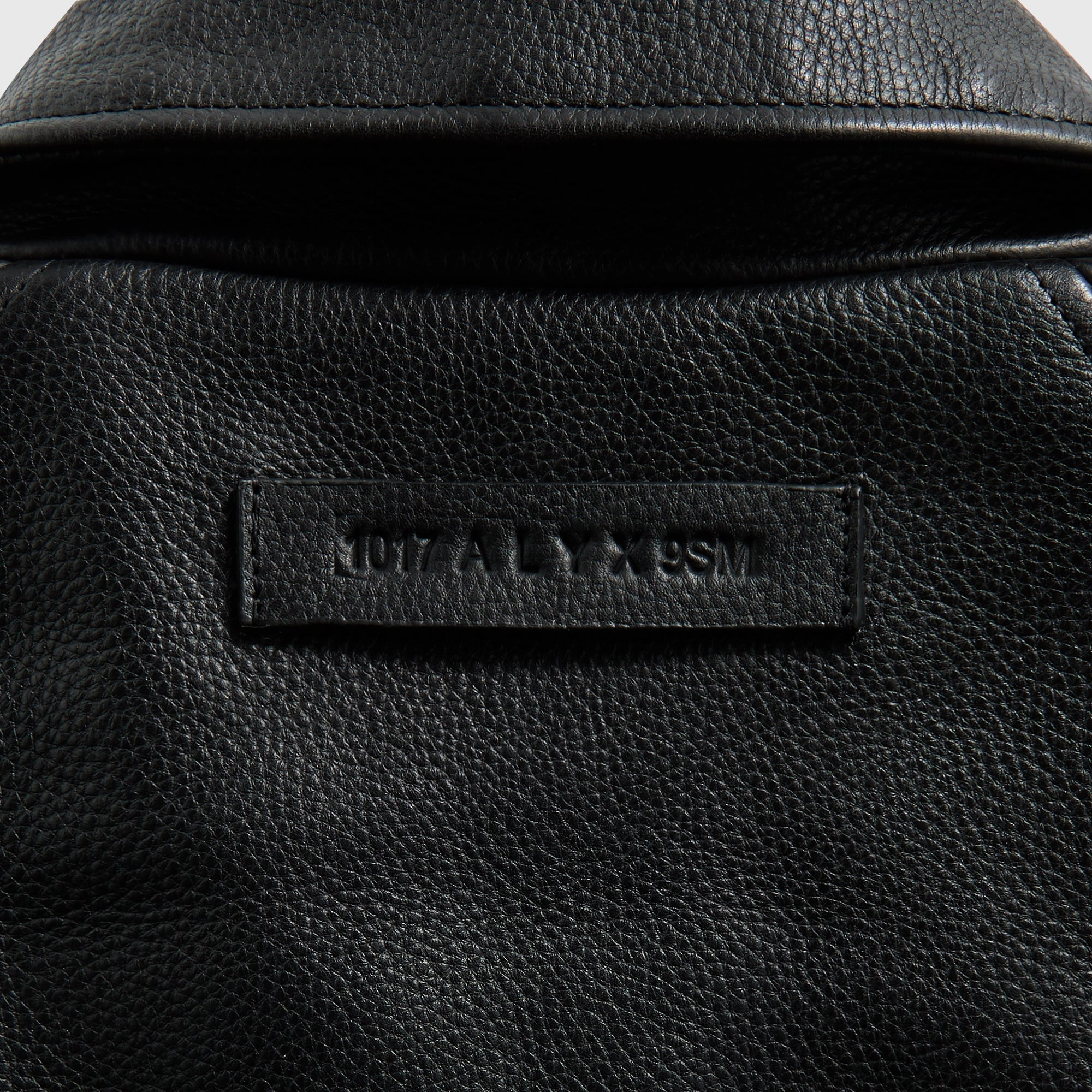 Comfy Essentials Contrast Stitch ALYX 9SM Leather Varsity Jacket - Black