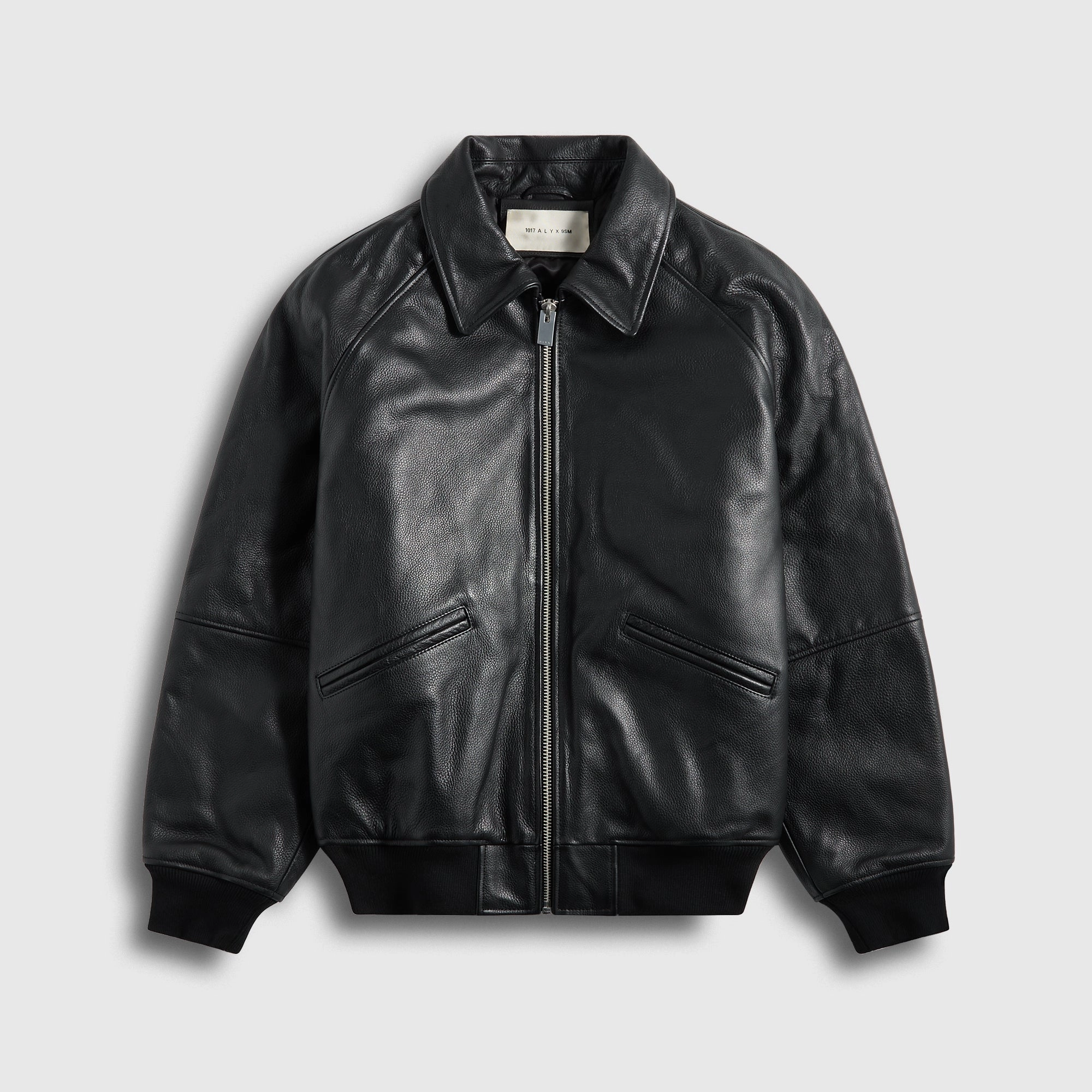Urban Edge ALYX 9SM Leather Varsity Jacket - Black