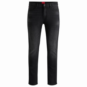 Extra-slim-fit jeans in black-black stretch denim Recycled Material Durable Weave