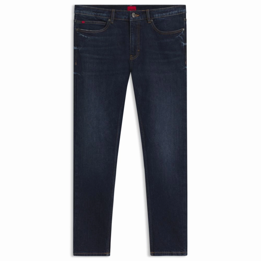 Extra-slim-fit jeans in blue stretch denim Bold Traveler Gear