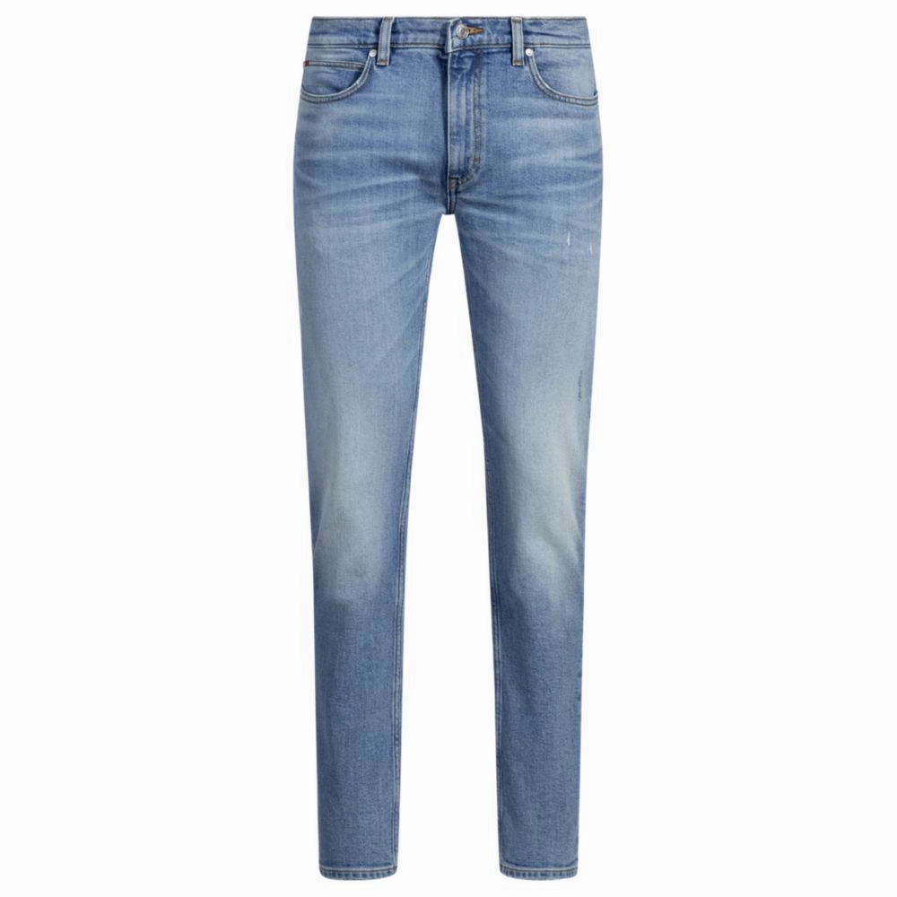 clean look Extra-slim-fit jeans in bright-blue comfort-stretch denim