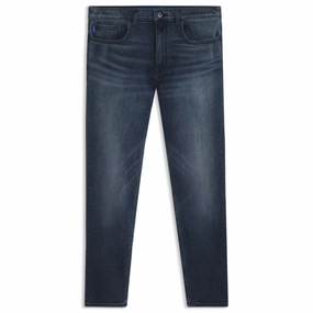Clean Detail Extra-slim-fit jeans in mid-blue stretch denim