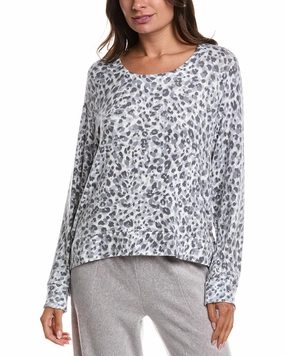 Flatlock stitching Donna Karan Sleepwear Lounge Top