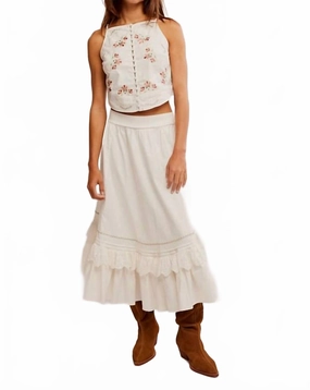 Soft Jersey Knit Maeberrie Set In White