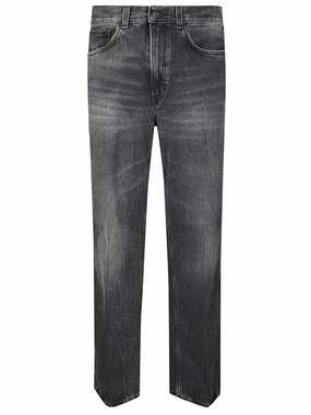 Faded Black Straight Leg Jeans Compact Weave Technology Urban Explorer Picnic Style