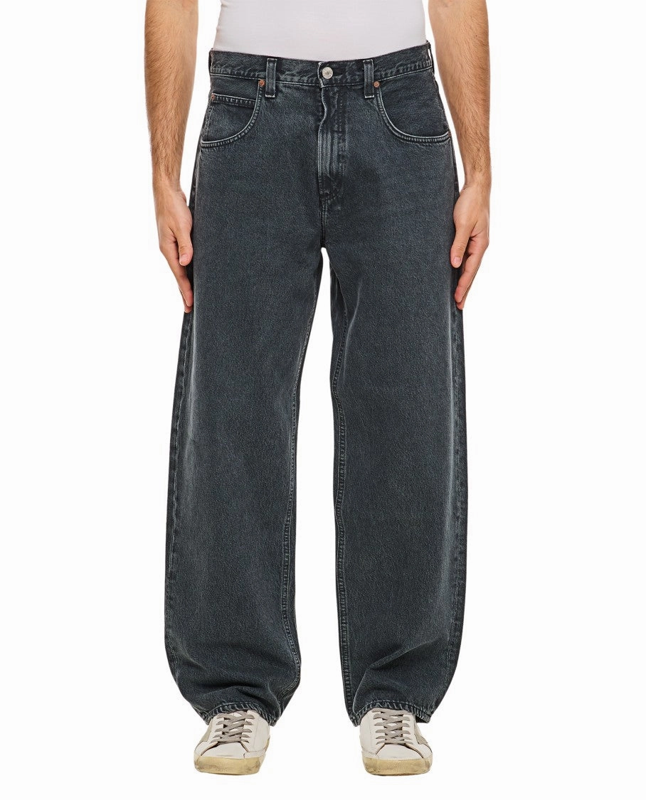 Vibrant Fashion Lover Moisture Wicking Technology Faded Relaxed Wide-Leg Fusion Jeans