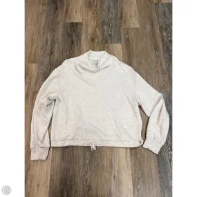 Ultra Soft Handfeel Buttonless Closure Athletic Sweatshirt Collar By Varley In Cream, Size: L