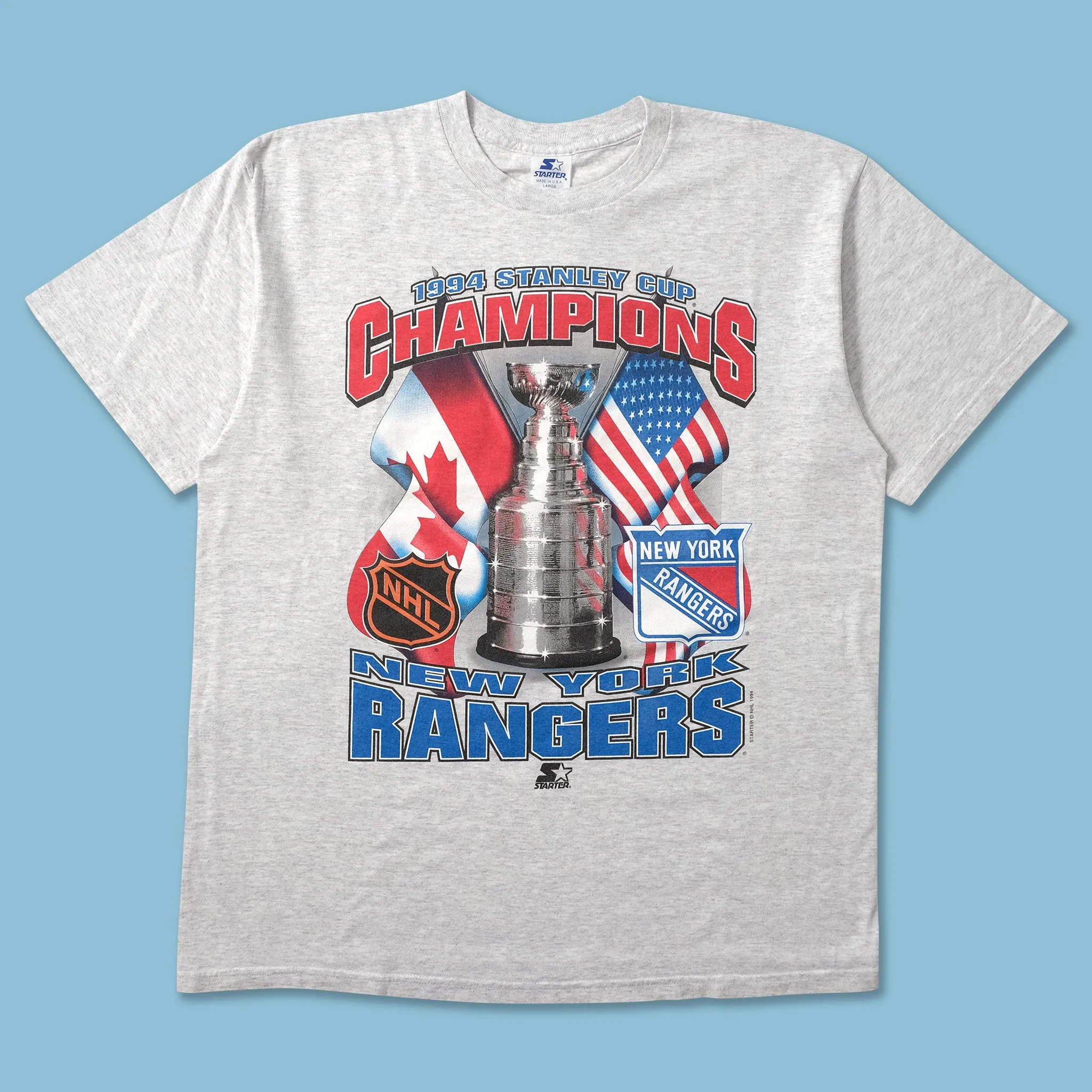 Light and Cozy 1994 Starter New York Rangers T-Shirt Large