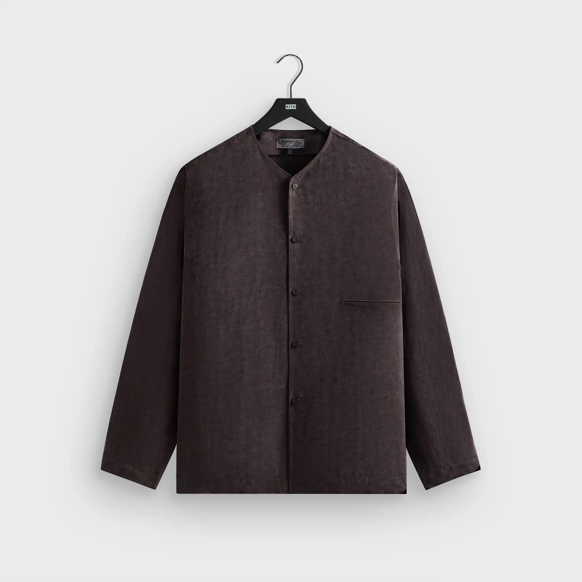 Kith Cupro Linen Caelen Shirt - Kindling Denim Blend