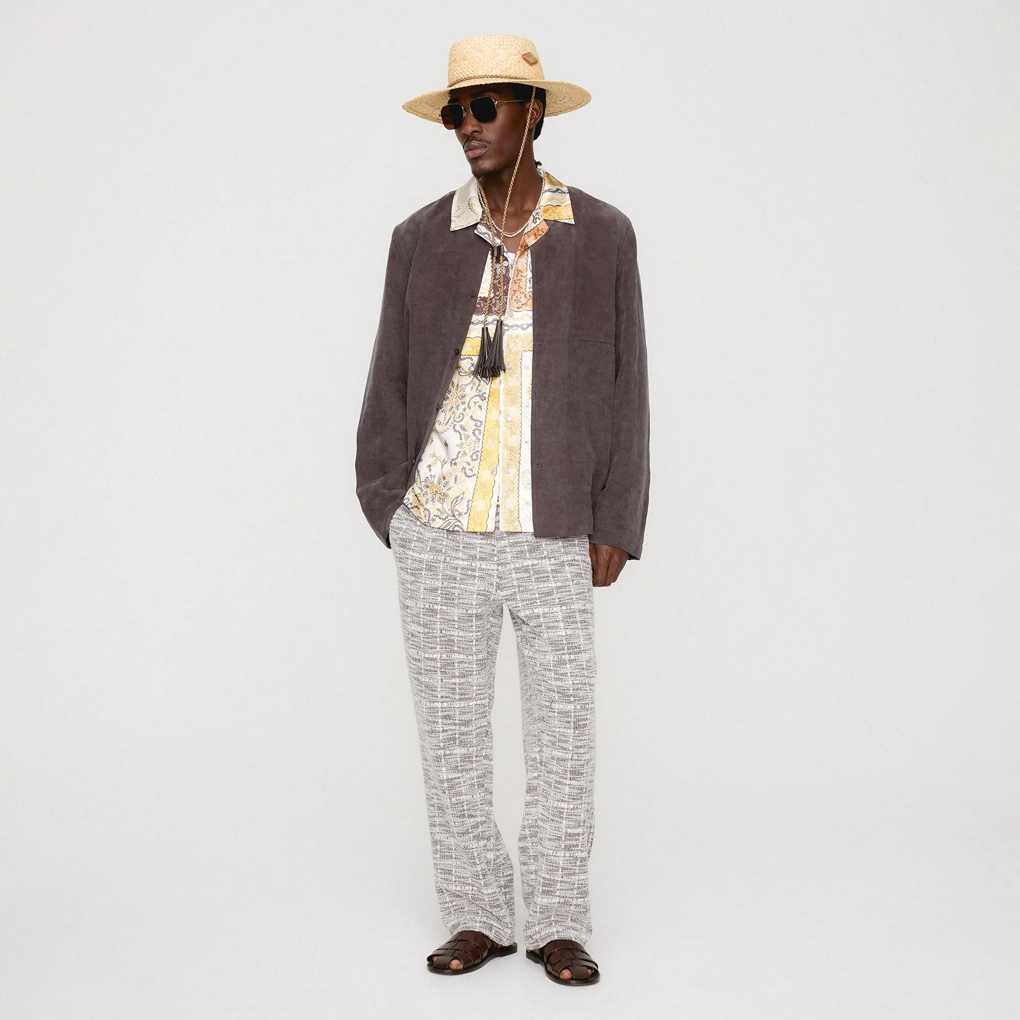 Kith Cupro Linen Caelen Shirt - Kindling Fitted Shape