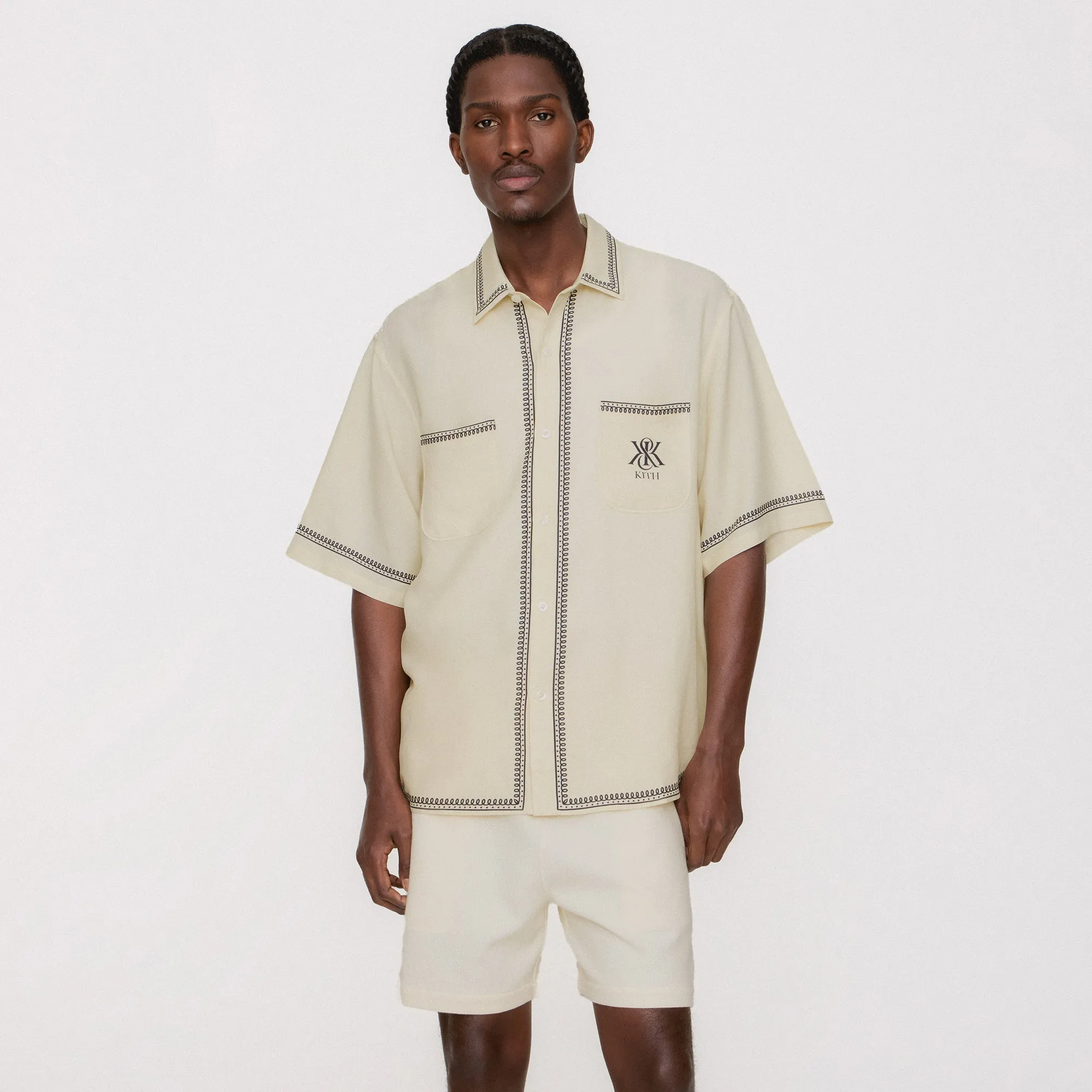 Kith Baroque Paxton Buttondown - Sandrift Pure Cotton