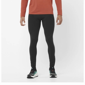 Lightweight Design Salomon | Men's Sense Aero Stow Tights - Deep Black