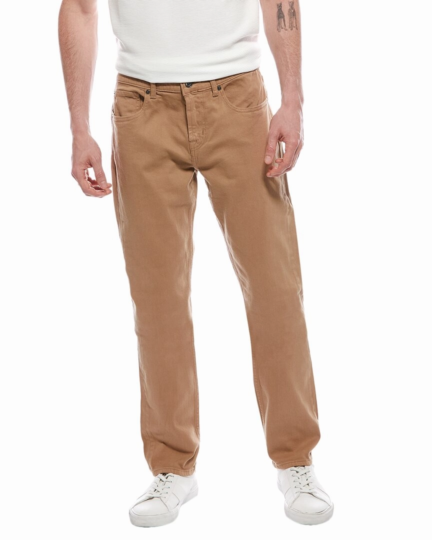 7 For All Mankind Slimmy Luxe Camel Slim Leg Jean Travel Comfort Nature Lover Party Look