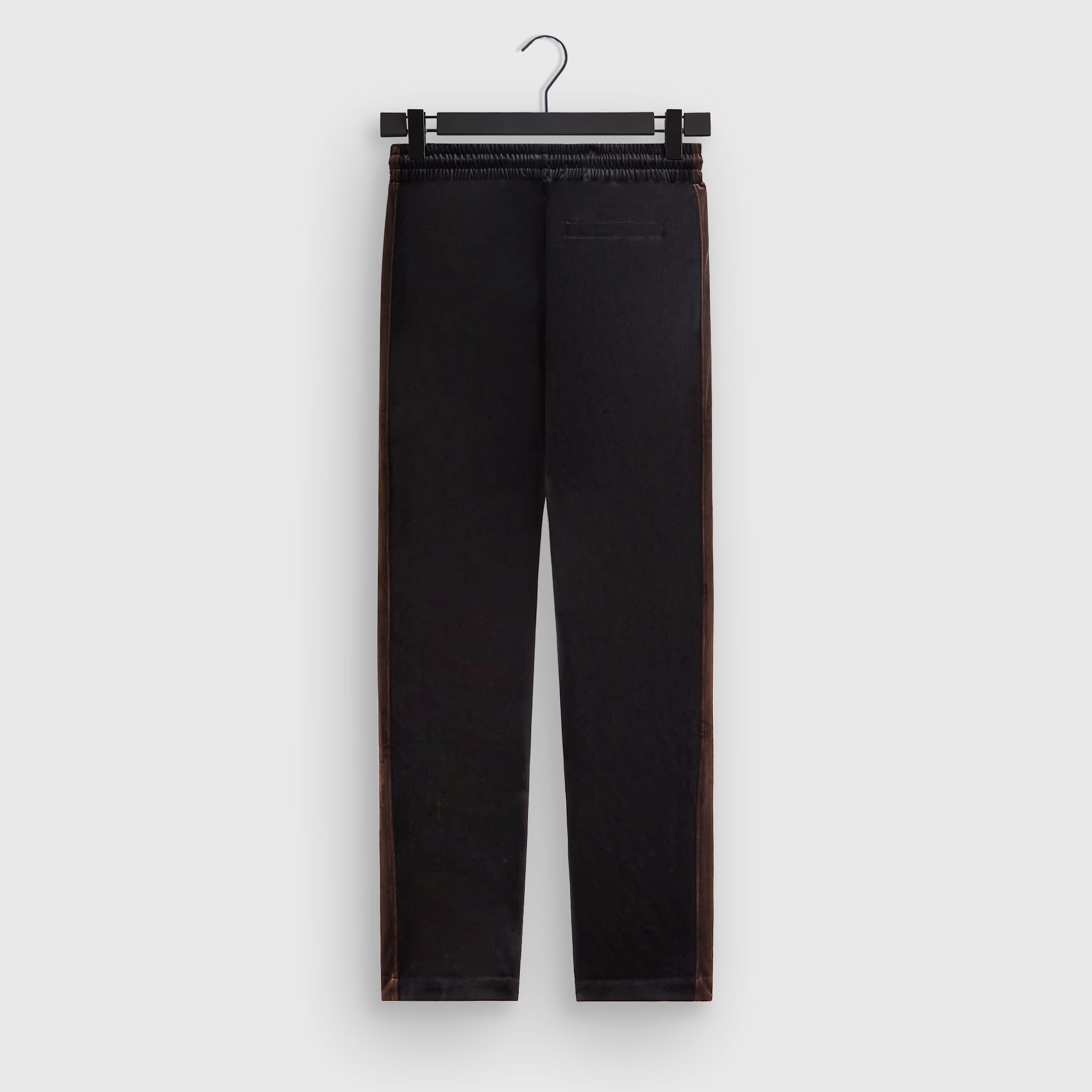 Kith Velvet Damon Track Pant - Black Stretch Panels Non Iron Technology