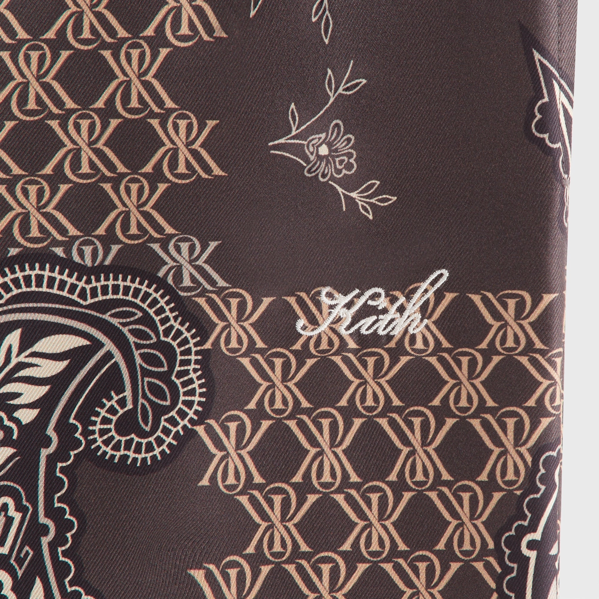 Versatile Comfort Trendy Wear Kith Women Michi Crest Paisley Pant - Brew