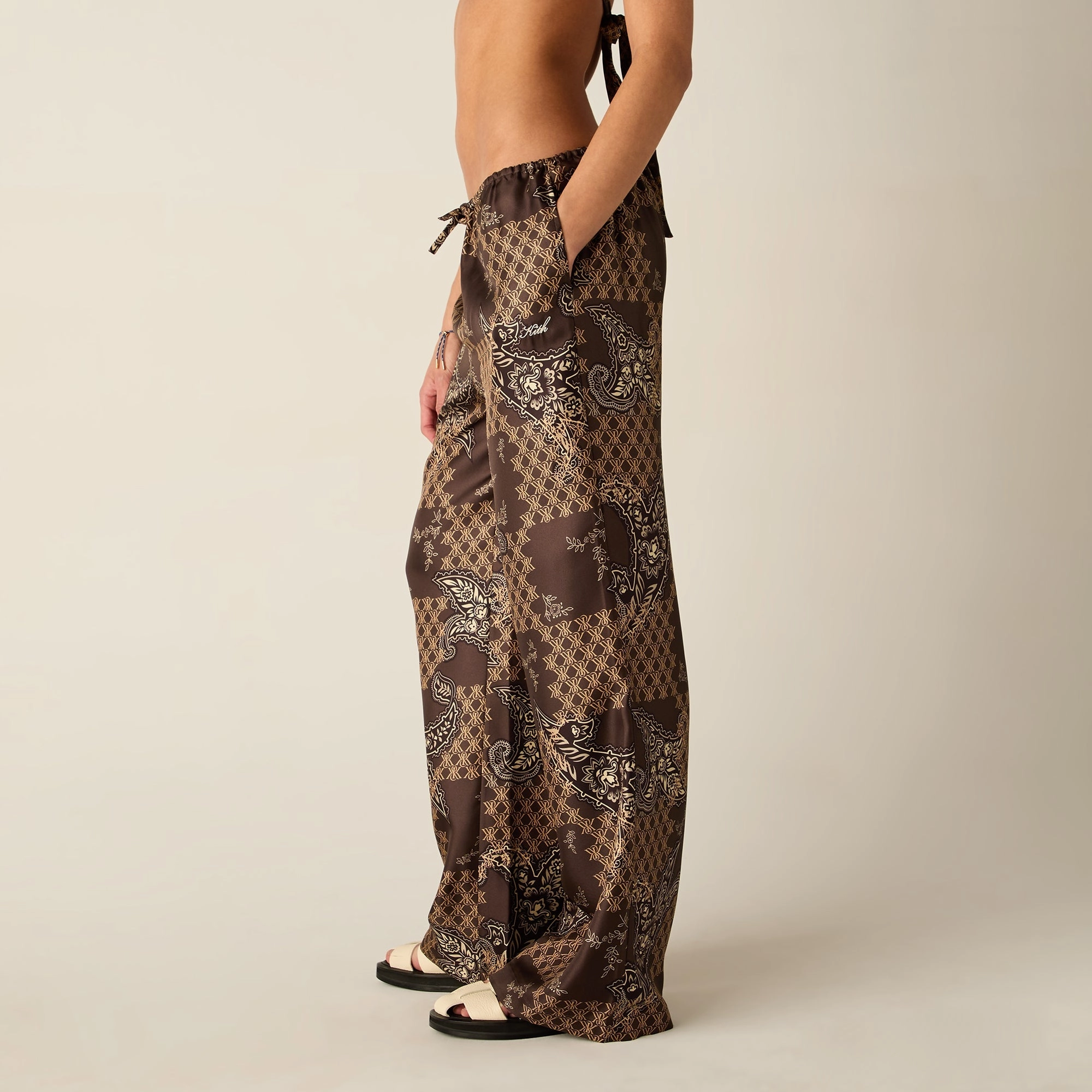 TaglessDesign Durable Design Kith Women Michi Crest Paisley Pant - Brew