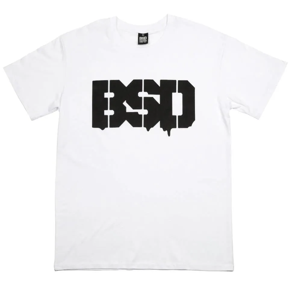 Skinny Fit BSD Drip T-Shirt - White