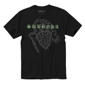 Layered Sleeve Construction Subrosa Mace T-shirt - Black