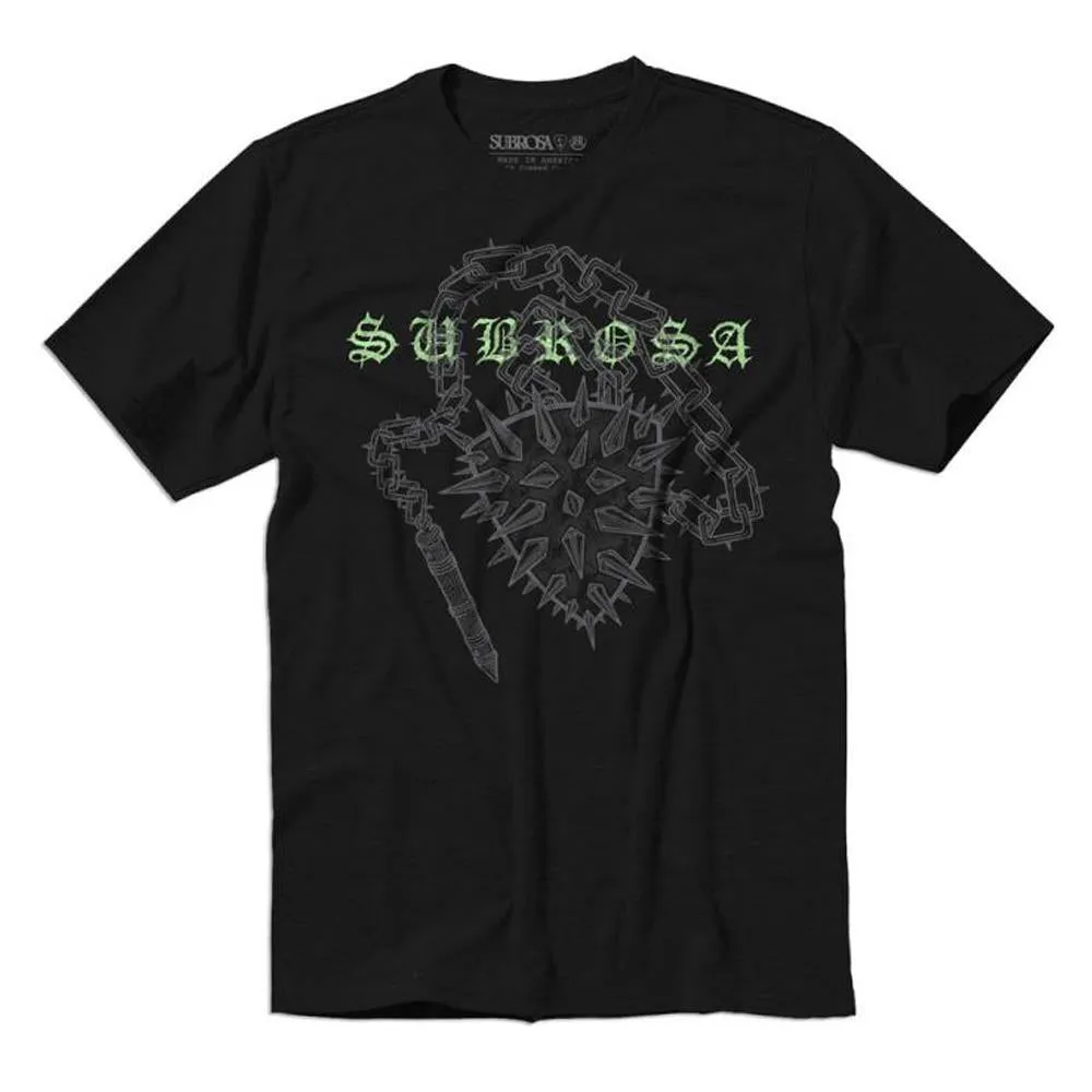 Layered Sleeve Construction Subrosa Mace T-shirt - Black