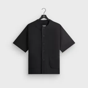 Kith Willis Baseball Shirt - Black Floral Motif