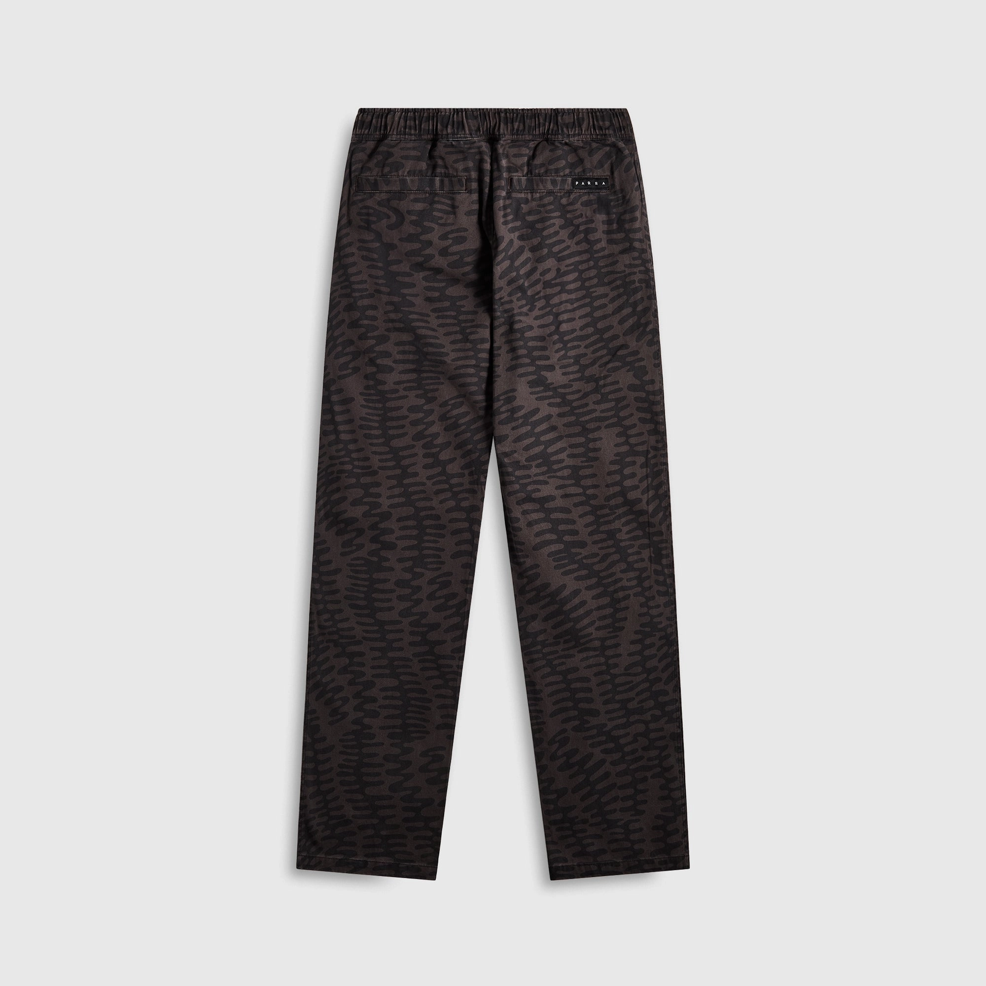 Durable Twill Cropped hem by Parra Stitched Skull Pants - Washed Grey