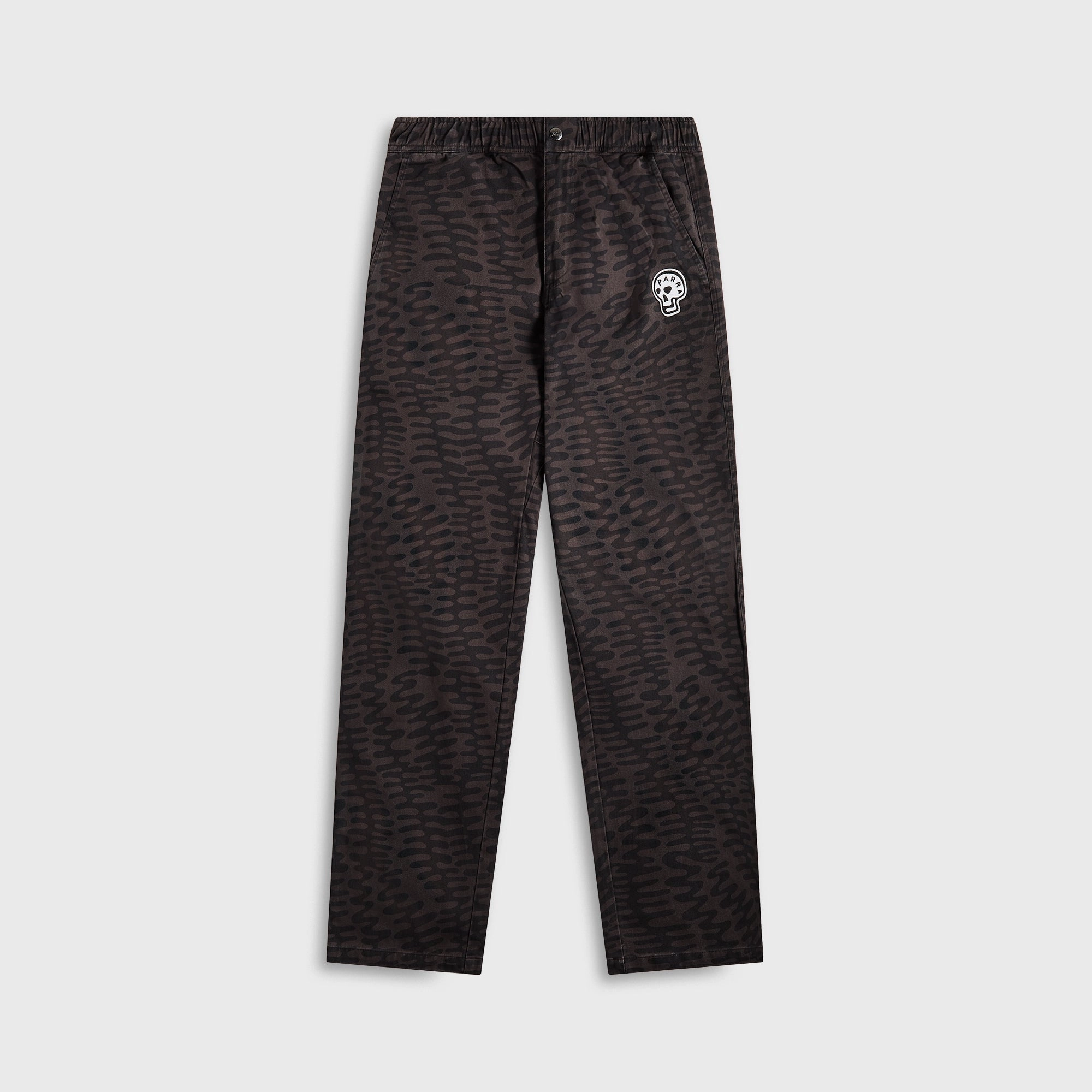 by Parra Stitched Skull Pants - Washed Grey Comfortable Movement