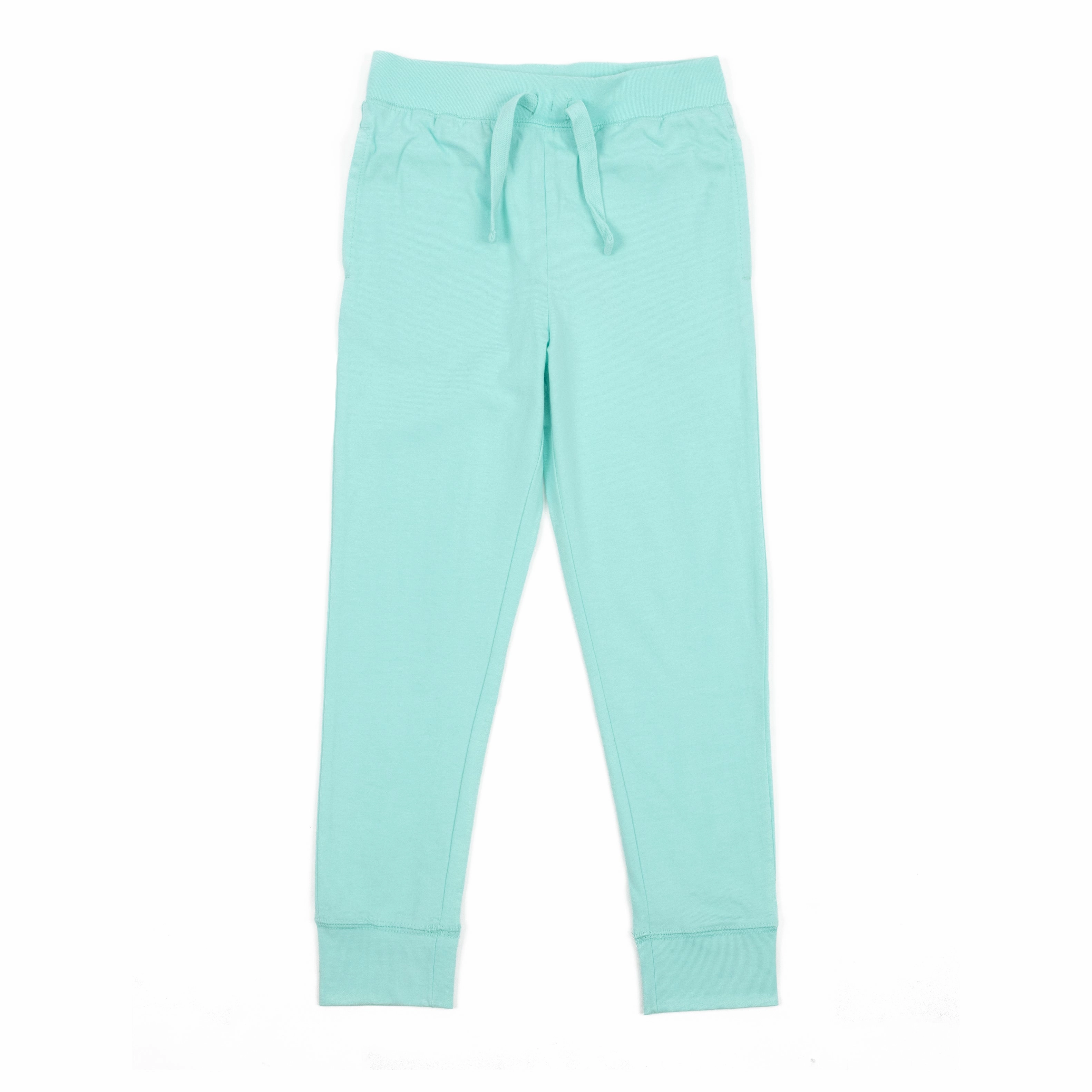 Chic Wear Adjustable Closure Kids Drawstring Jogger Pants Classic Solid Color