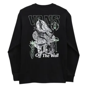 Chilly Day Essentials Vans Distorted Snake Long Sleeve T-Shirt - Black