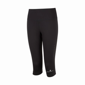 Ronhill | Women's Core Capri - All Black Polka dot patterns Outdoor Use