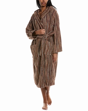 Missoni Home Billy Hooded Bathrobe Layered Hem Design Non Chafe Seams