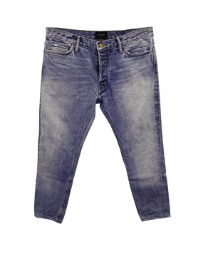 Fear of God Eternal 5-Pocket Straight Leg Jeans in Light Blue Cotton Denim Breathable Minimalist Simple Wear