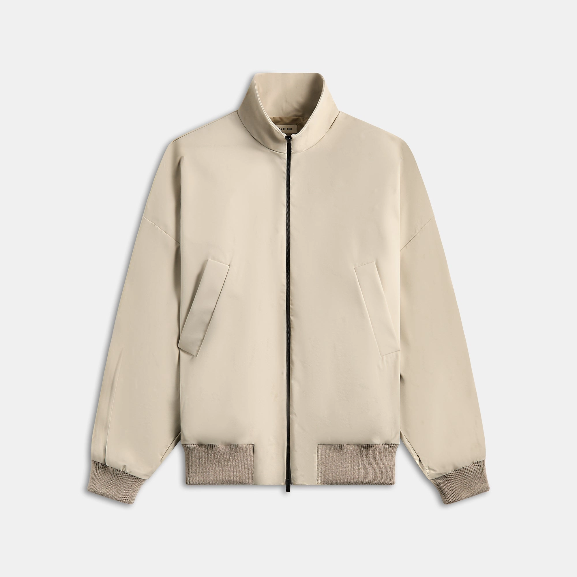 Fear of God High Neck Track Jacket - Cement LightPadding