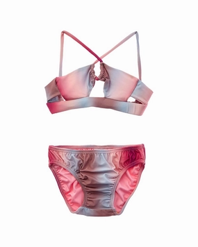 Little Peixoto Ada Bikini Set Rash Free Surface Texture Shimmer Finish