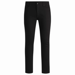 Extra-slim-fit jeans in ultra-black stretch denim Sleek Shape