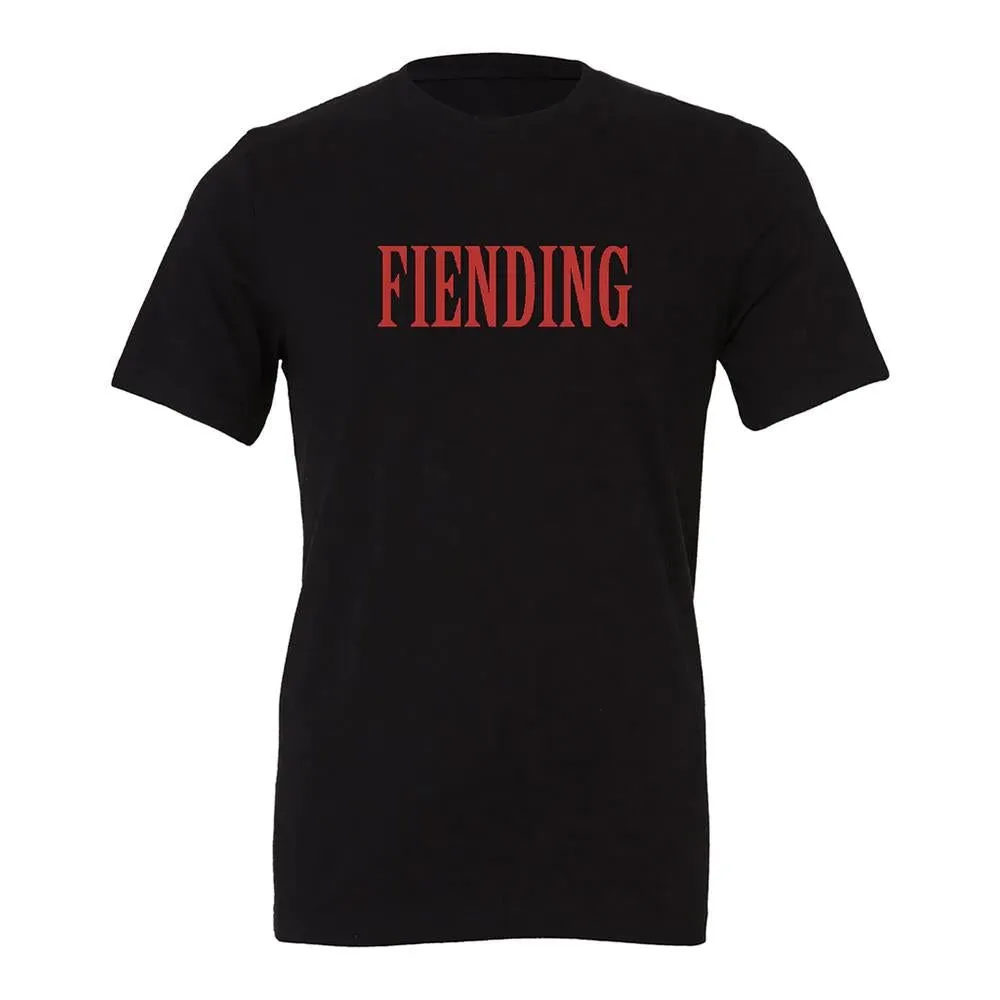Wrinkle Resistant Texture Eco Friendly Material Fiend Fiending Mills T-Shirt - Black