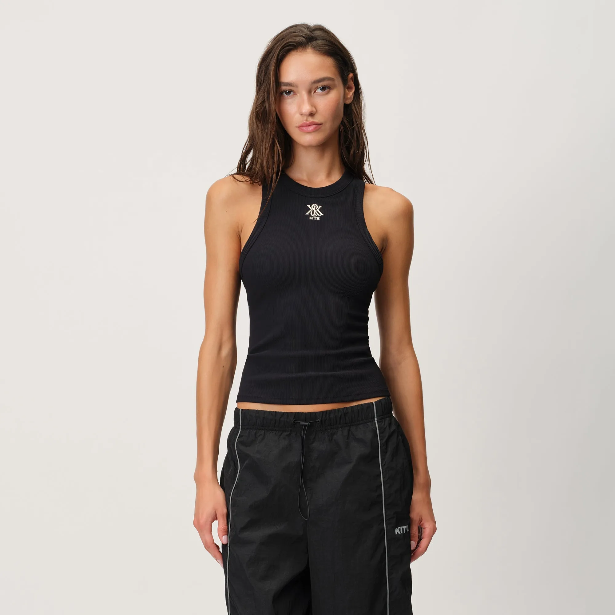 Kith Women Active Lyra Tank - Black Weight - balanced Defense - focused