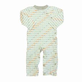 Finn & Emma Unisex White | Grey | Orange | Blue | Brown 1-piece Non-footed Pajamas Size: 12-18 Month Tagless Design