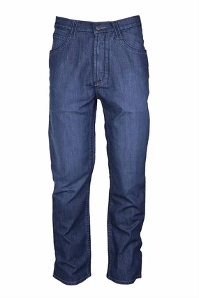 Artist Vibe Everyday Rainy Day Outdoor Comfort Fire Resistant Comfort Flex Jeans - Length 36" In Indigo