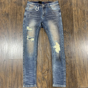 Men's Lansky Denim Jean In Copper Wash Elegant Formal