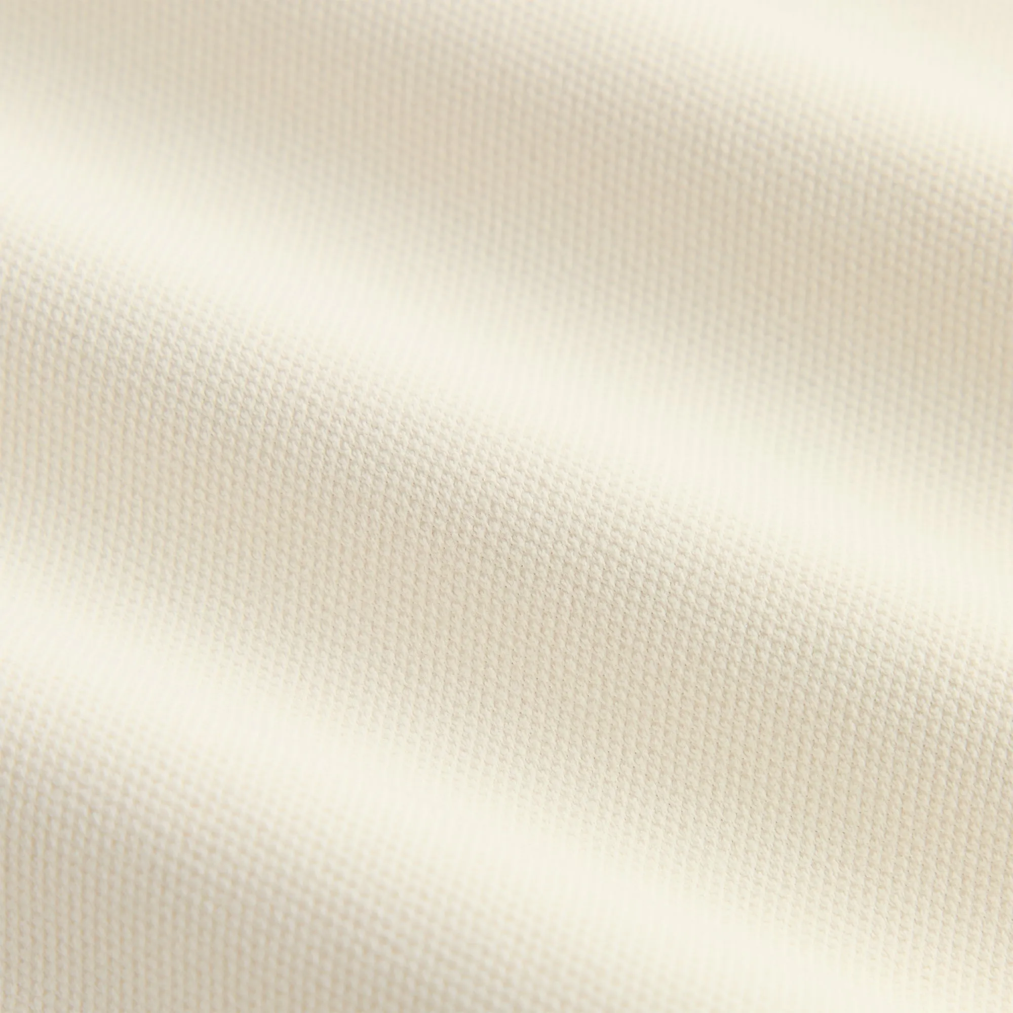 slim fit Micro Perforated Fabric Kith Zip-Front Performance Knit Ethan Polo - Sandrift