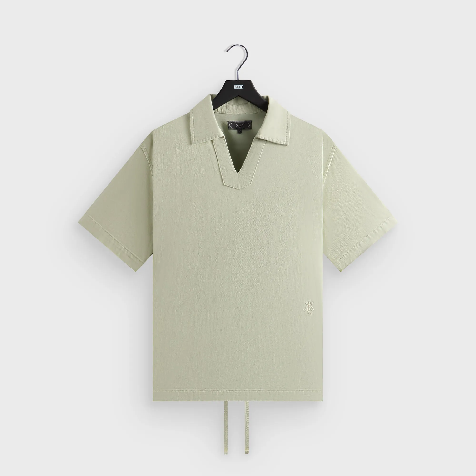 Sun Protection UPF 50 Effortless Style Kith Washed Denim Short Sleeve Glen Pullover - Serendipity