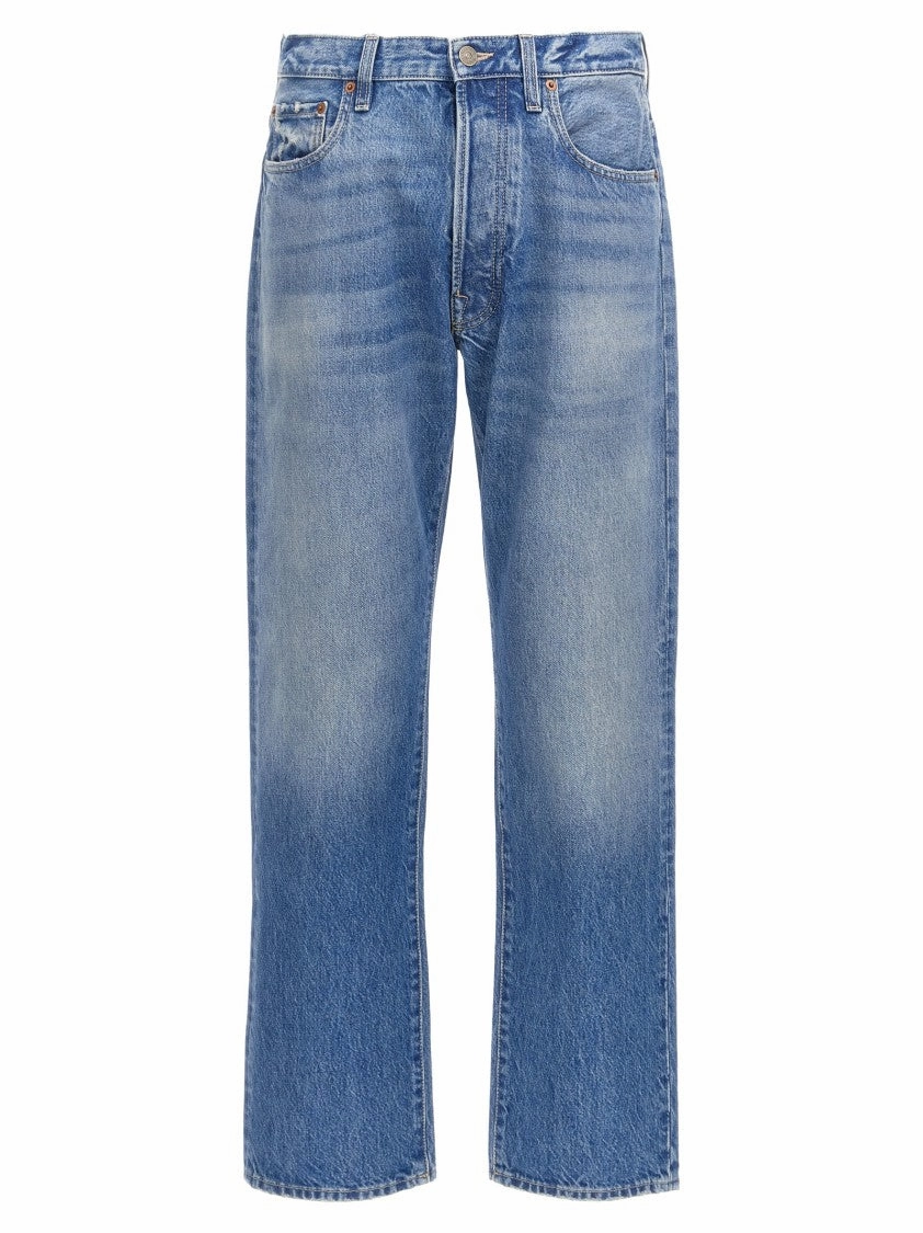 Affordable Neutral Holiday Vibes Five-Pocket Cotton Denim Jeans