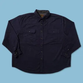 Fitted Shape Multi Pocket Utility Flannell Shirt XXL