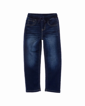 Stylish Fit Reinforced Pockets Flapdoodles Knit Denim Straight Fit Jean