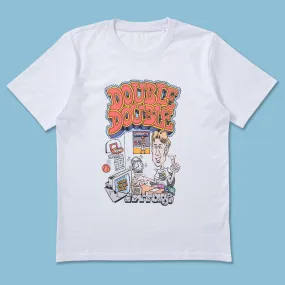 Double Double Anniversary T-Shirt contrast Trendy Tops